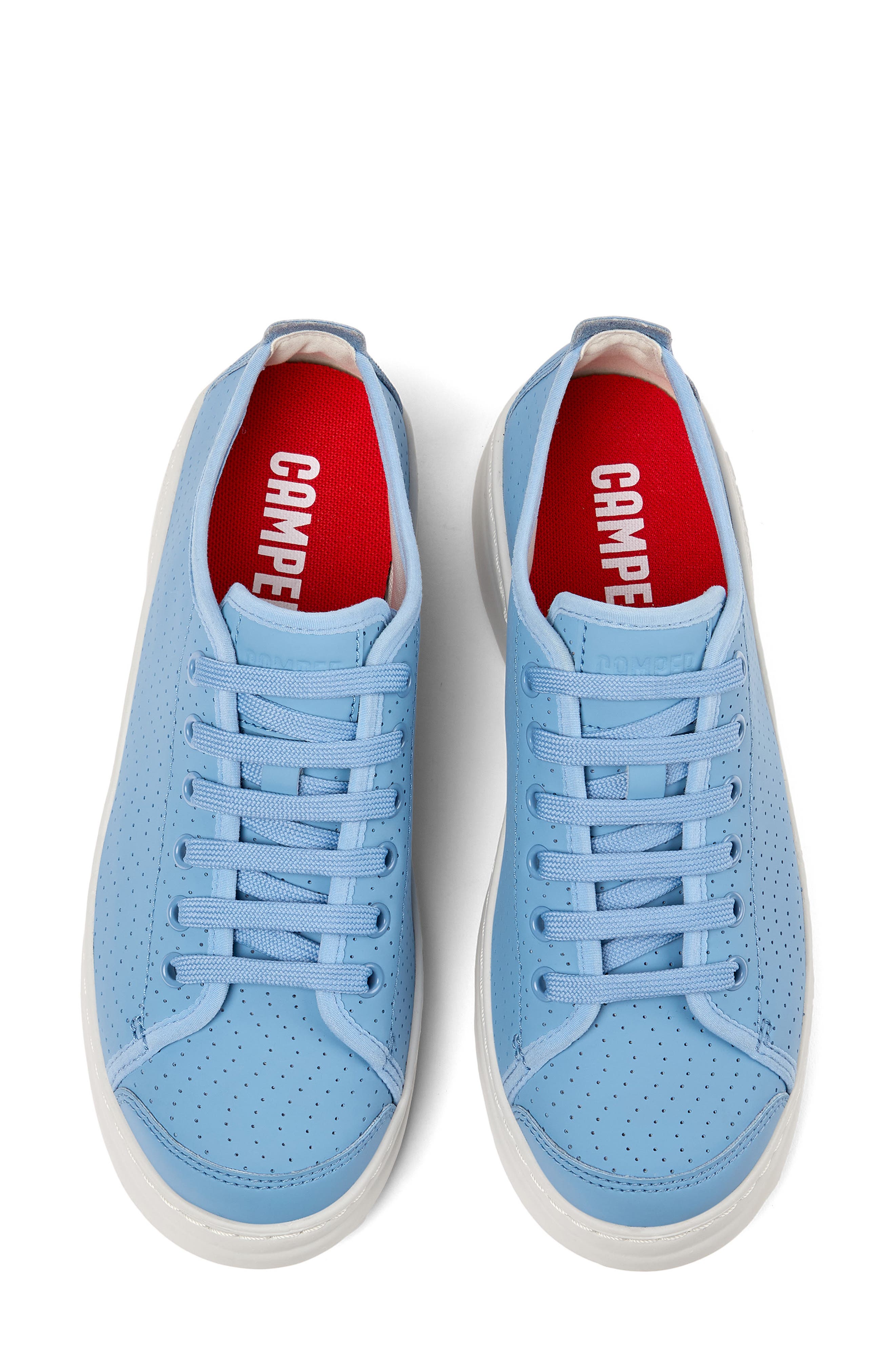 Camper Runner Up Perforated Sneaker, Alternate, color, Medium Blue
