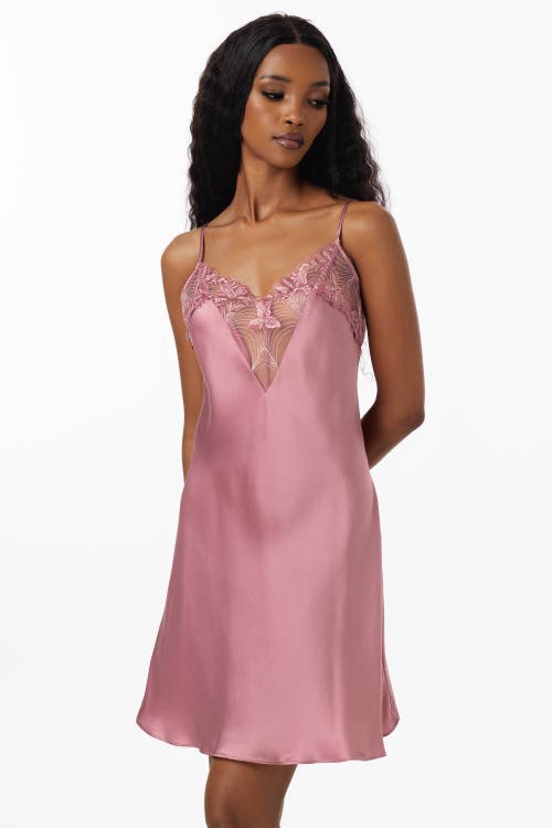 Silksilky Pure Silk Sexy Lace Neck Slip Dresses
