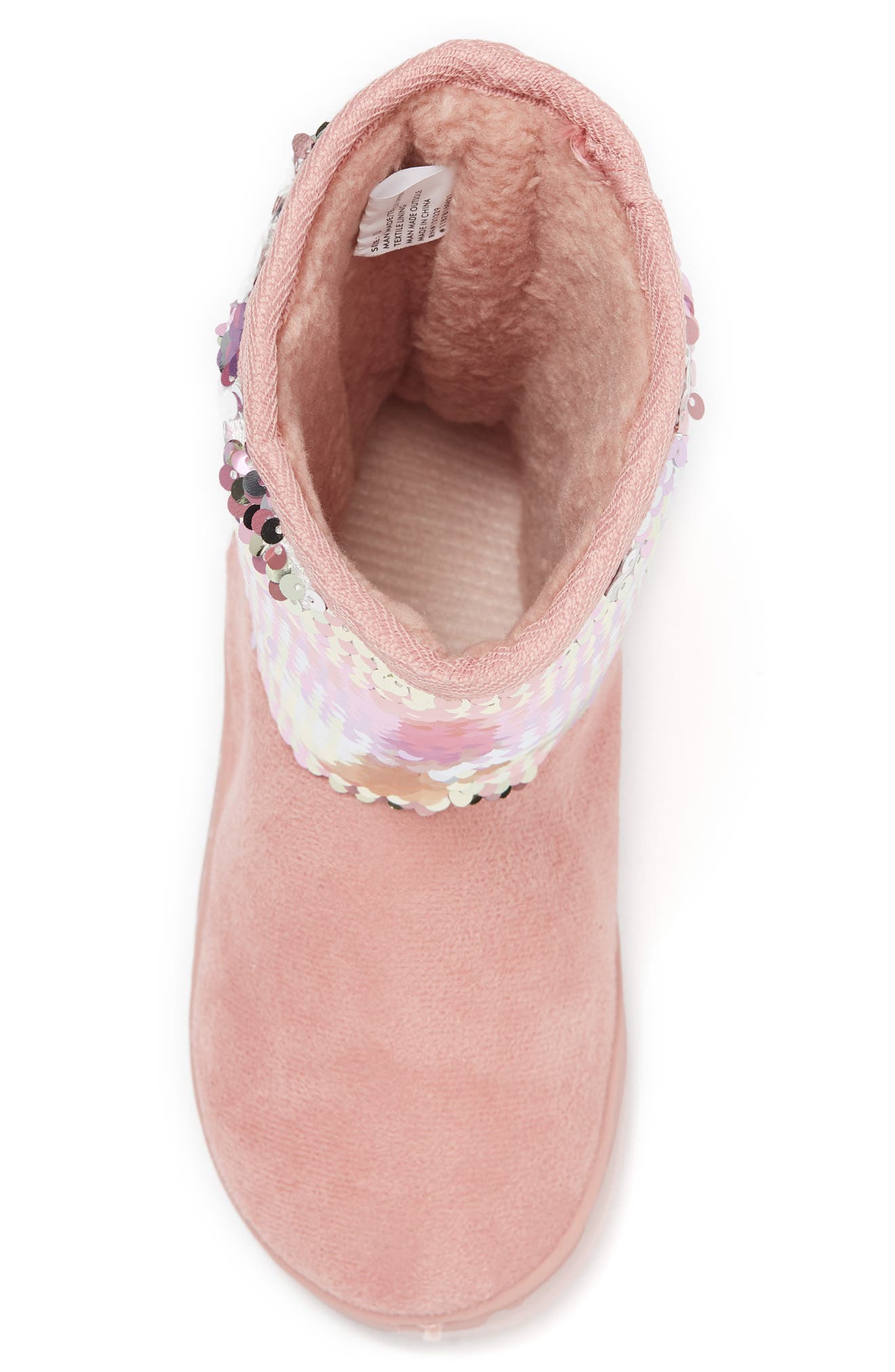 Sequin Faux Fur Lined Boot, Alternate, color, BLUSH MULTI
