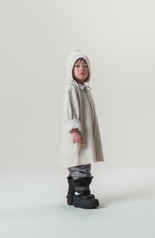 Sorel Kids' Snow Commander Insulated Waterproof Boot In Black/charcoal