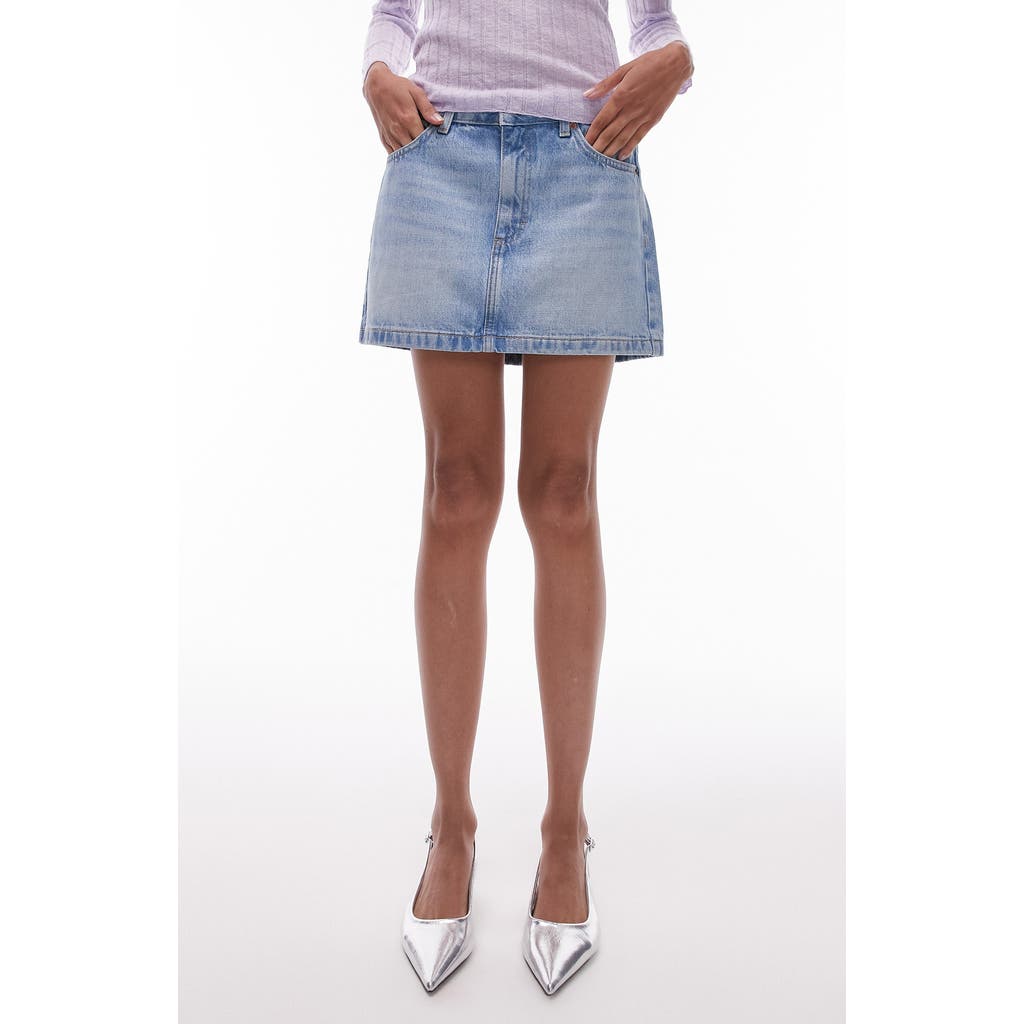 Topshop Denim Miniskirt