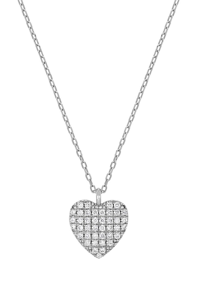 Bony Levy Diamond Heart Pendant Necklace, Main, color, 18K White Gold