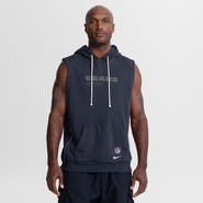 Nike Men's Nike Navy Chicago Bears Sideline Standard Issue Dri-FIT Sleeveless Hoodie