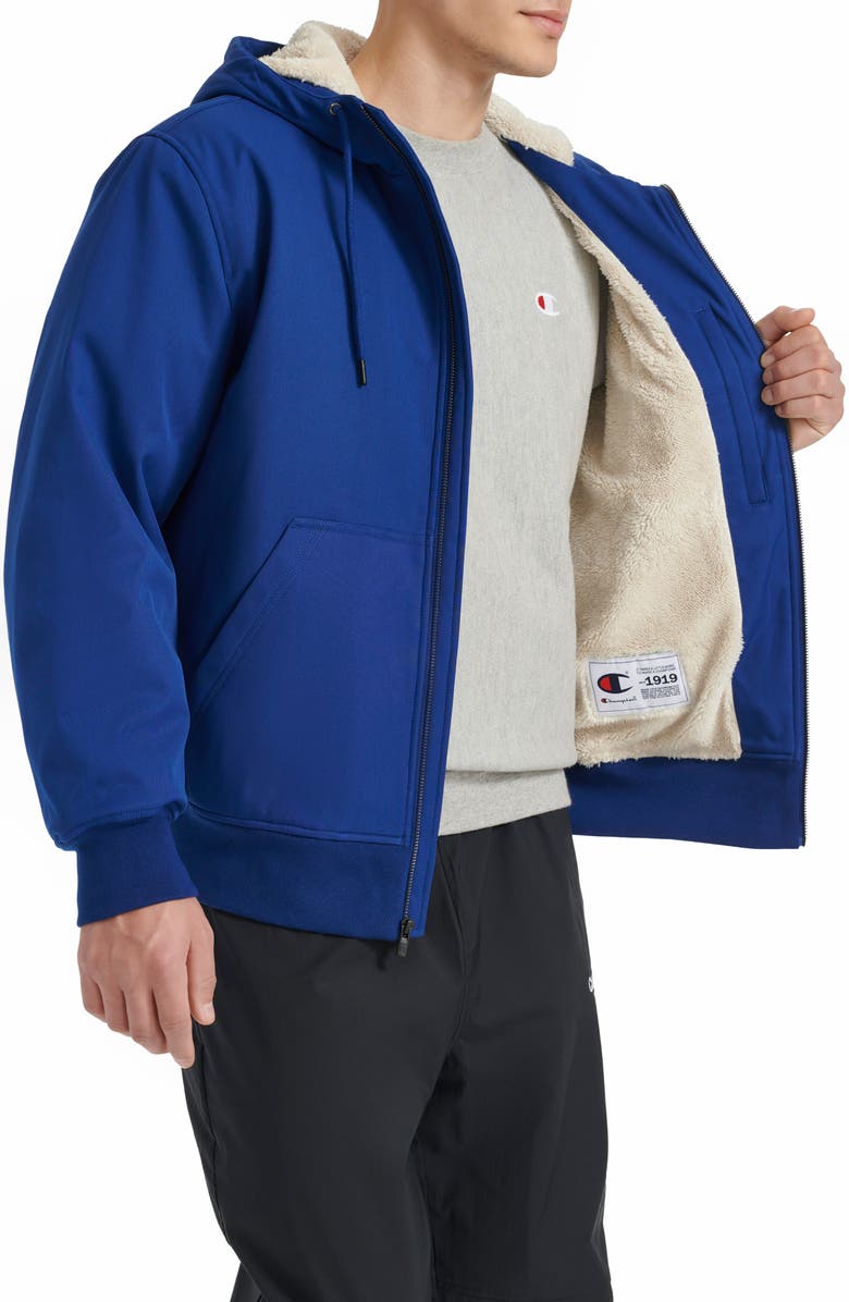 Champion Water Resistant Soft Shell Bomber Jacket, Alternate, color, Blue