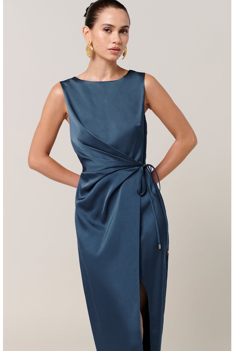 Shona Midi Dress, Alternate, color, Deep Blue