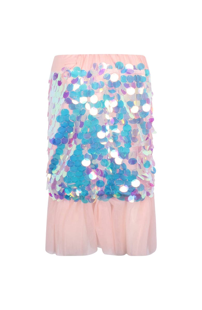 Lola + The Boys Paillette Ruffle Mermaid Coverup, Alternate, color, 