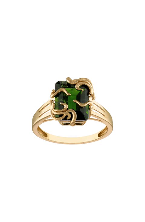 Chrome Diopside Ring