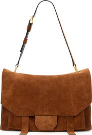 AllSaints Ursa Suede Satchel
