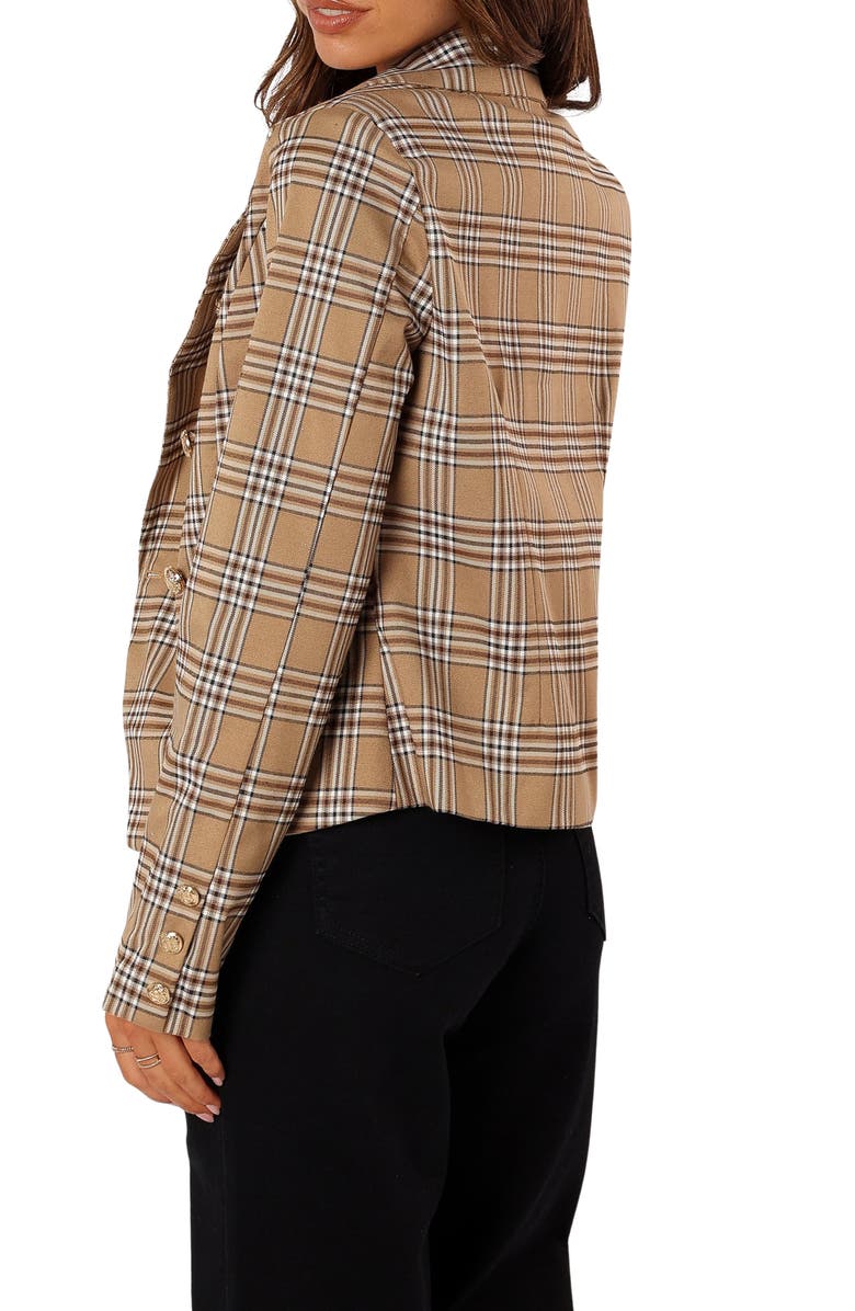 Petal & Pup Michaela Plaid Blazer Jacket, Alternate, color, 