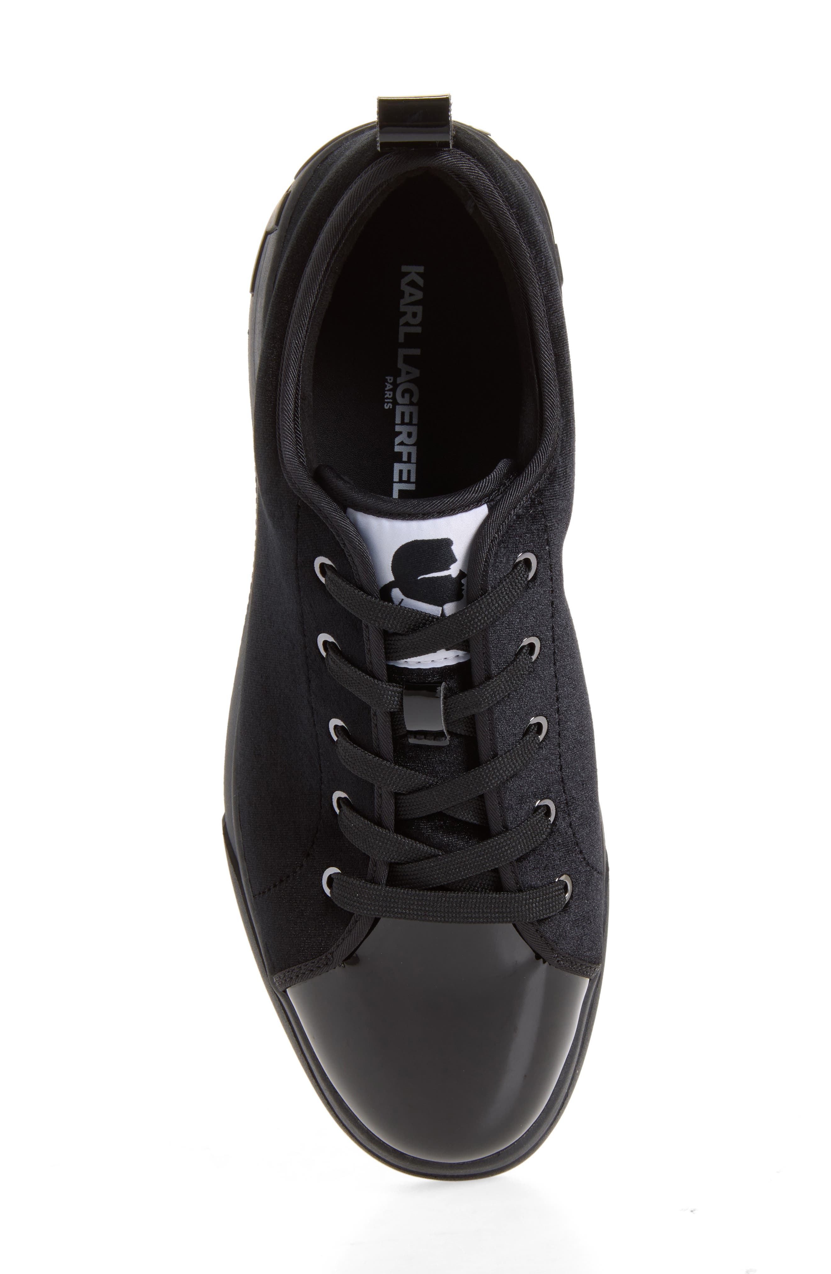 Aimon Court Sneaker, Alternate, color, BLACK