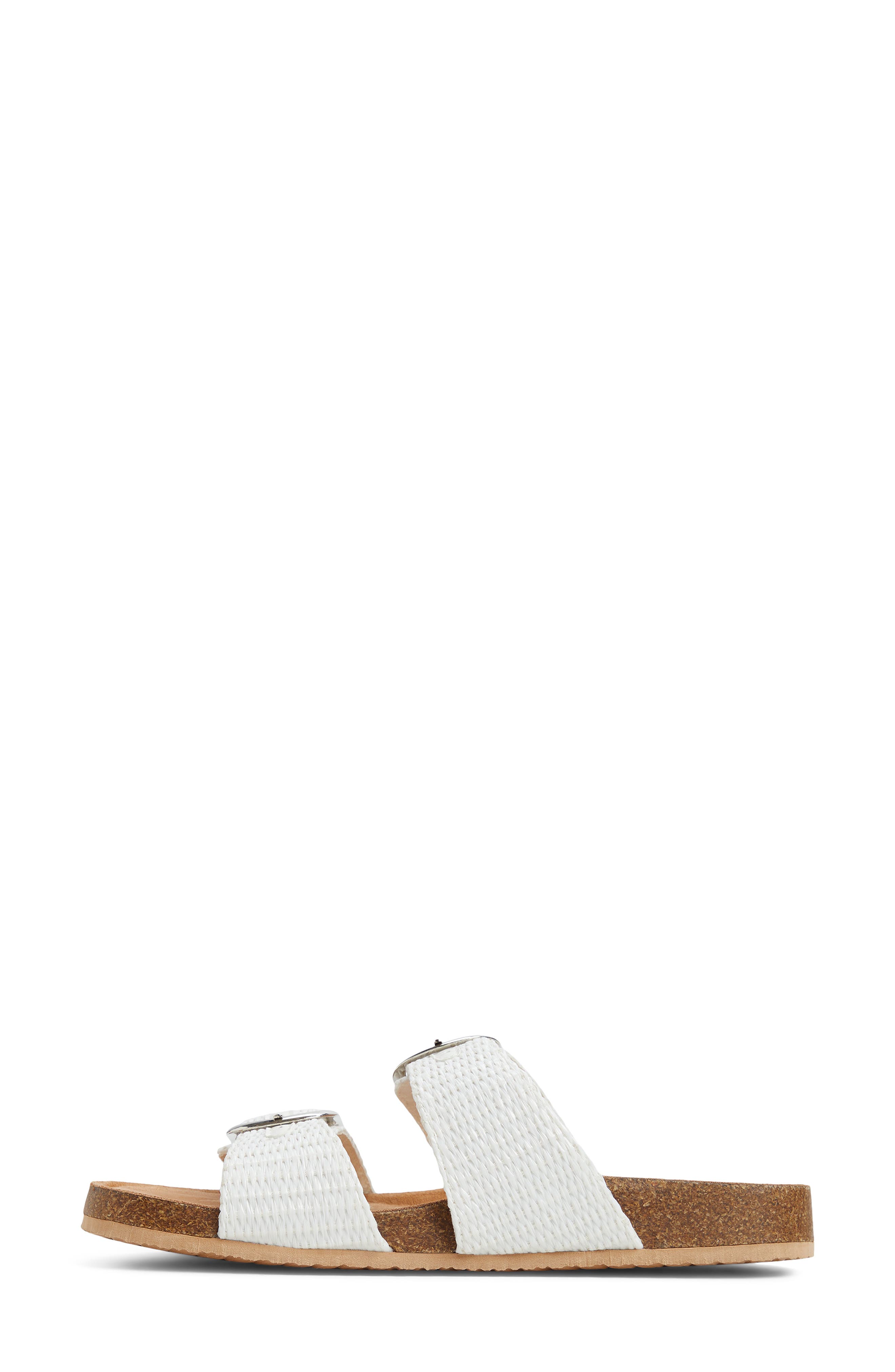 Mahina Slide Sandal, Alternate, color, WHITE
