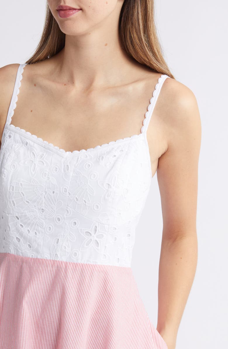 Lilly Pulitzer<sup>®</sup> Winslow Eyelet Stripe Cotton Sundress, Alternate, color,