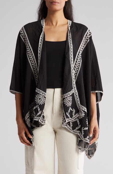 Forgotten Grace Floral Embroidered Topper