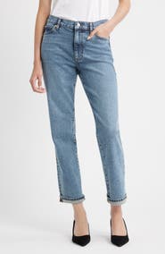 FRAME The Borrowed Mid Rise Boyfriend Jeans