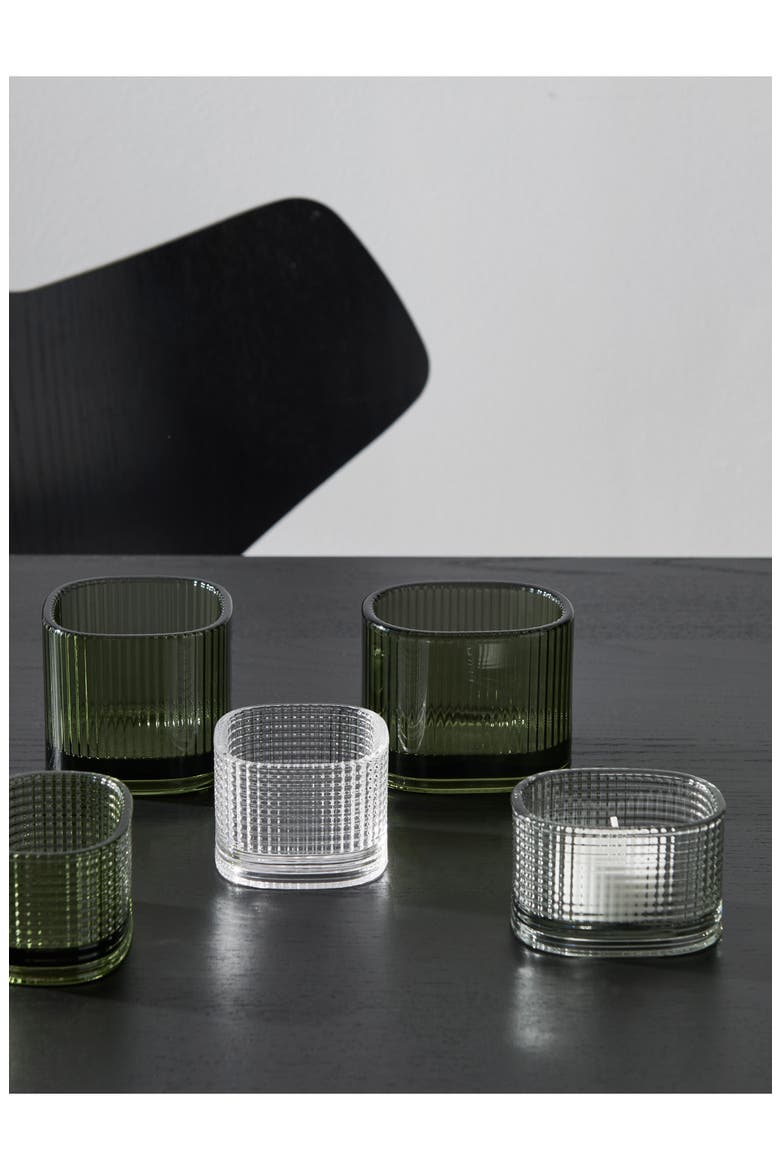Magica Super Circle Medium Glass Votive Holder, Alternate, color, GREEN