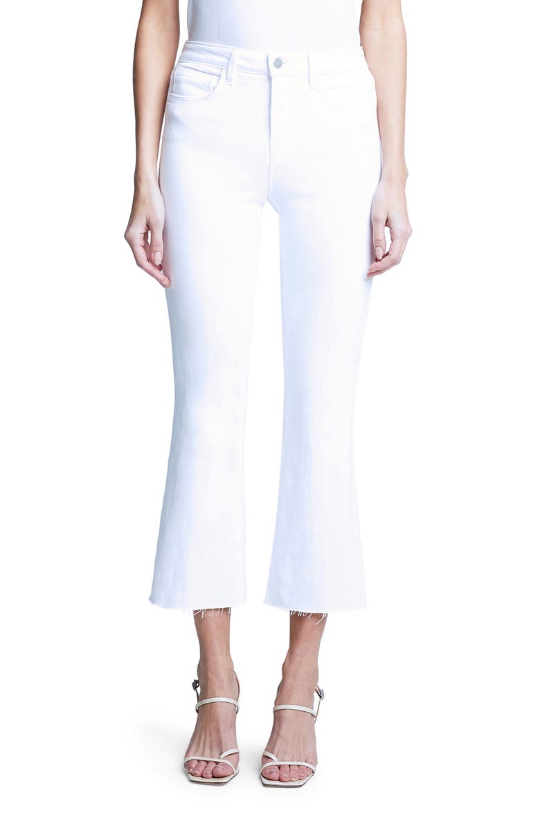 L'AGENCE Flare Leg Ankle Pants, Main, color, 