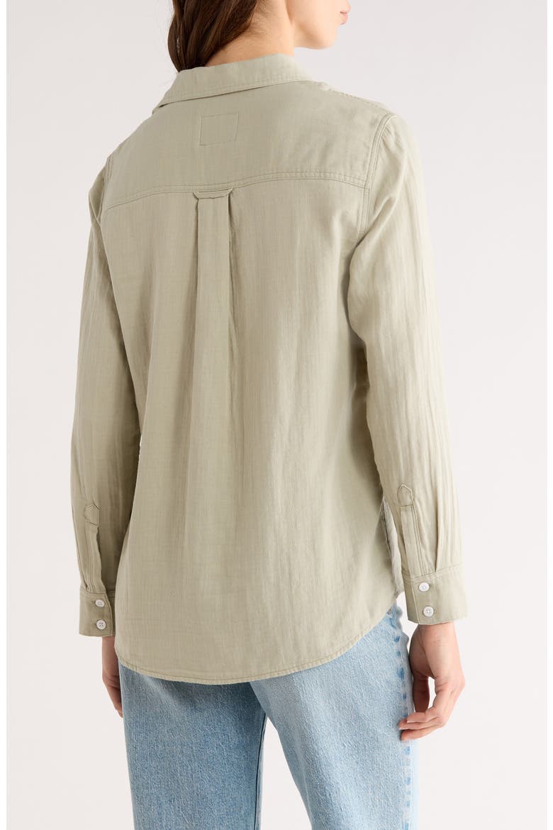 Freeman Cotton Button-Up Shirt, Alternate, color, VINTAGE SAGE