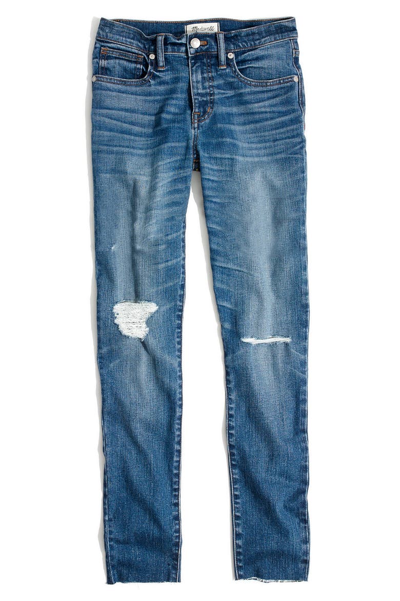 9-Inch High-Rise Skinny Crop Jeans, Alternate, color, BRUCE WASH