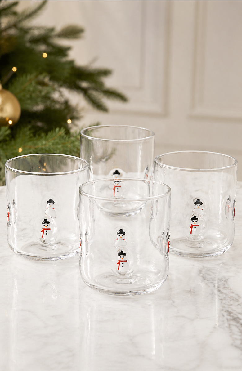Jeanne Fitz Candy Cane Icon Glass, Set of 4, Alternate, color, Multi