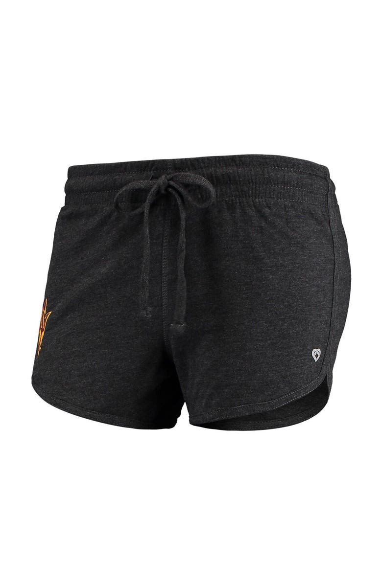 COLOSSEUM Women's Colosseum Heathered Black Arizona State Sun Devils Simone Lounge Shorts, Alternate, color,