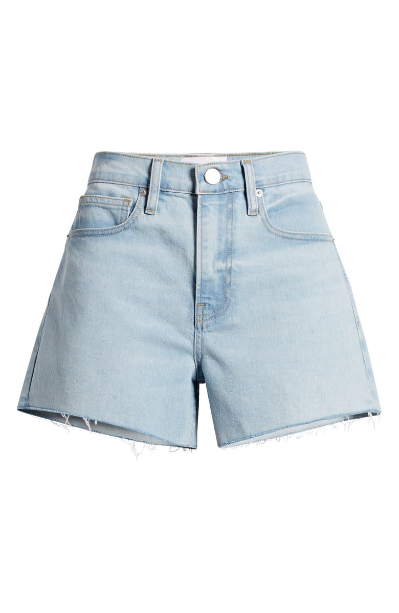FRAME Le Brigette Raw Hem Denim Shorts, Alternate, color, Soap