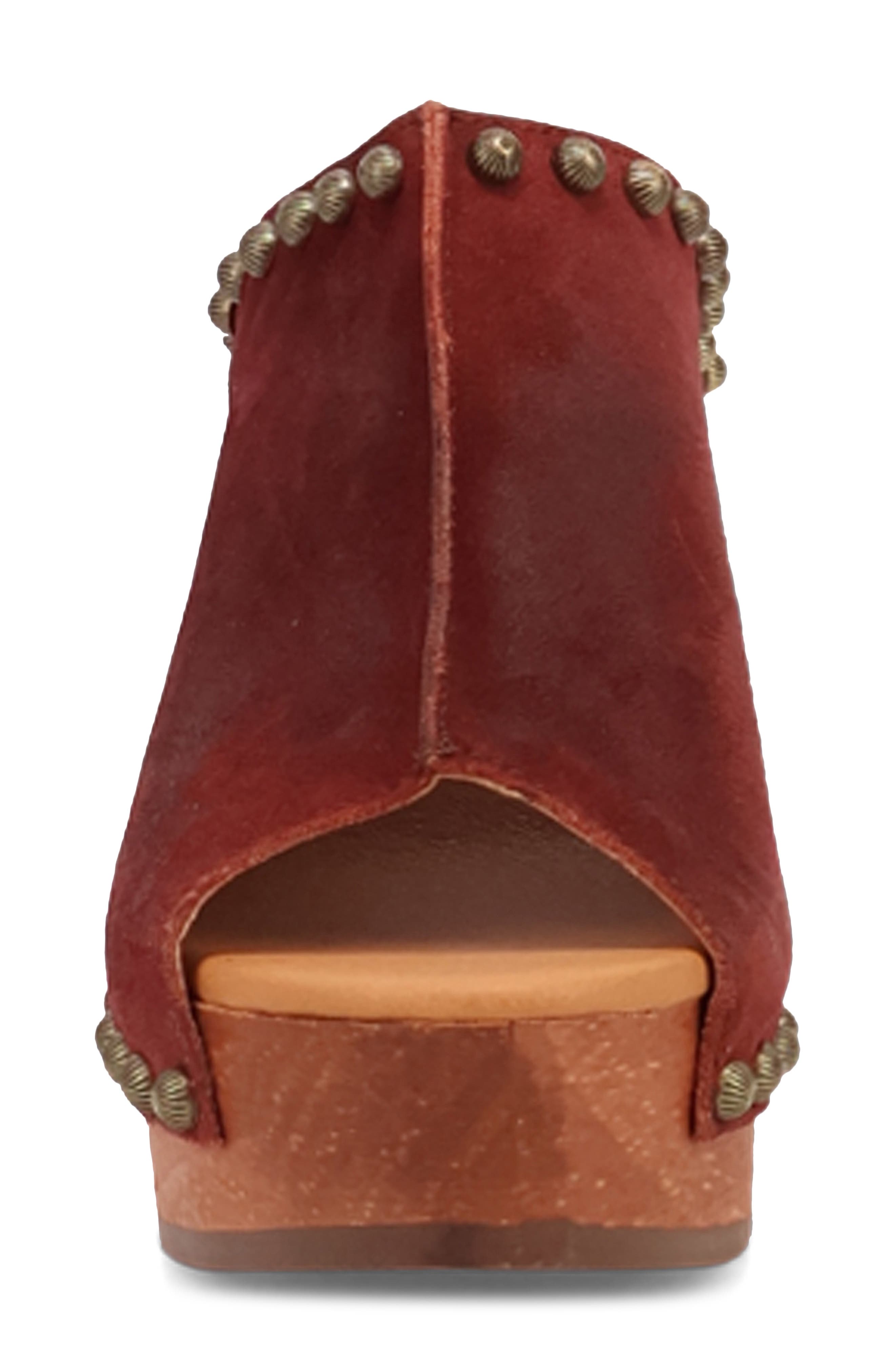 Echo Clog, Alternate, color, MERLOT