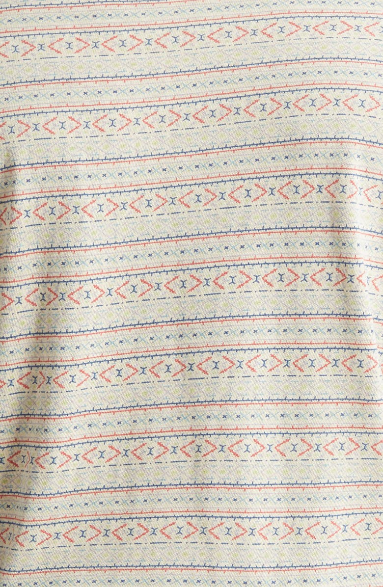 Double RL Southwestern Print Ringer T-Shirt, Alternate, color, Cream/ Multi