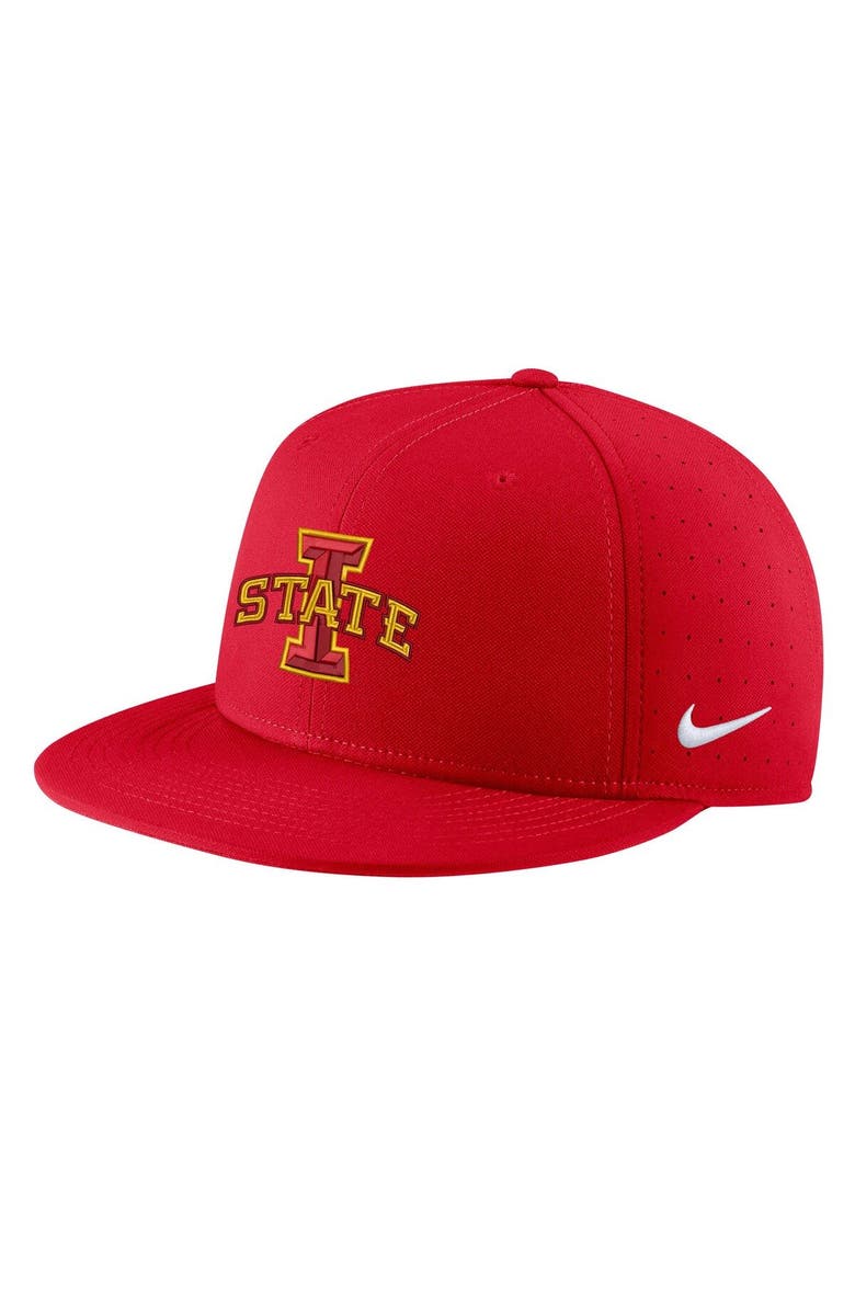 Nike Men's Nike Cardinal Iowa State Cyclones Aero True Baseball Performance Fitted Hat, Main, color, Cardinal