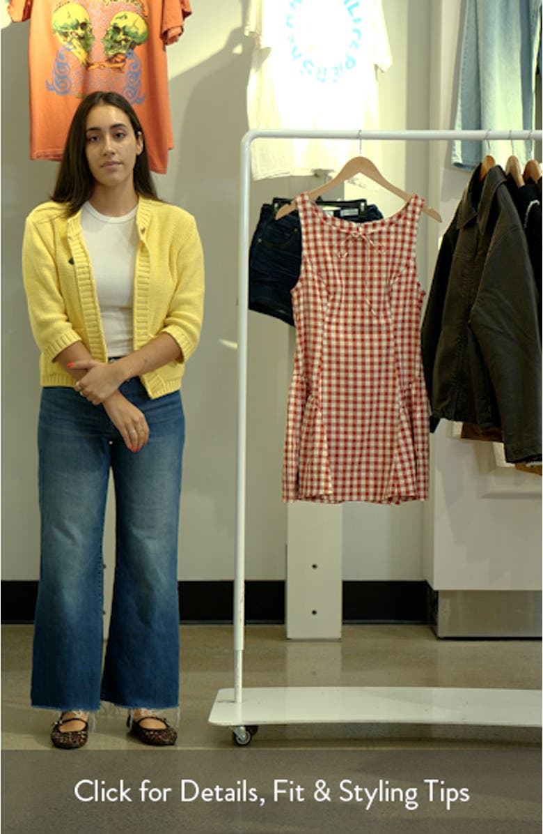 Scotch Bonnet Gingham Minidress, sales video thumbnail