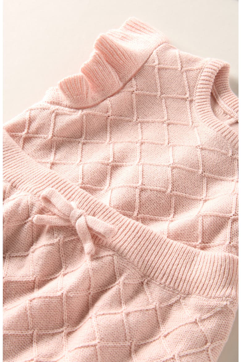 Flutter Sleeve Sweater & Bubble Shorts Set, Alternate, color, PINK LOTUS