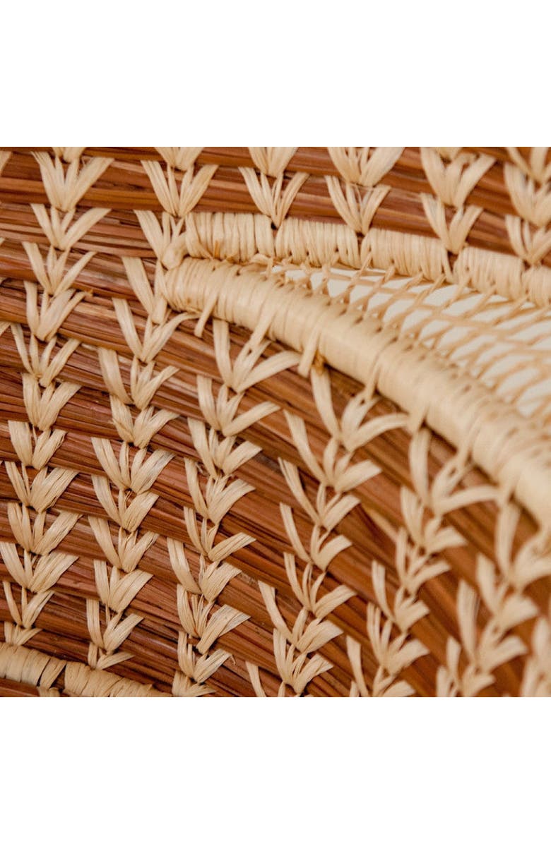 Mayan Hands Large Haida Basket, Alternate, color, Beige