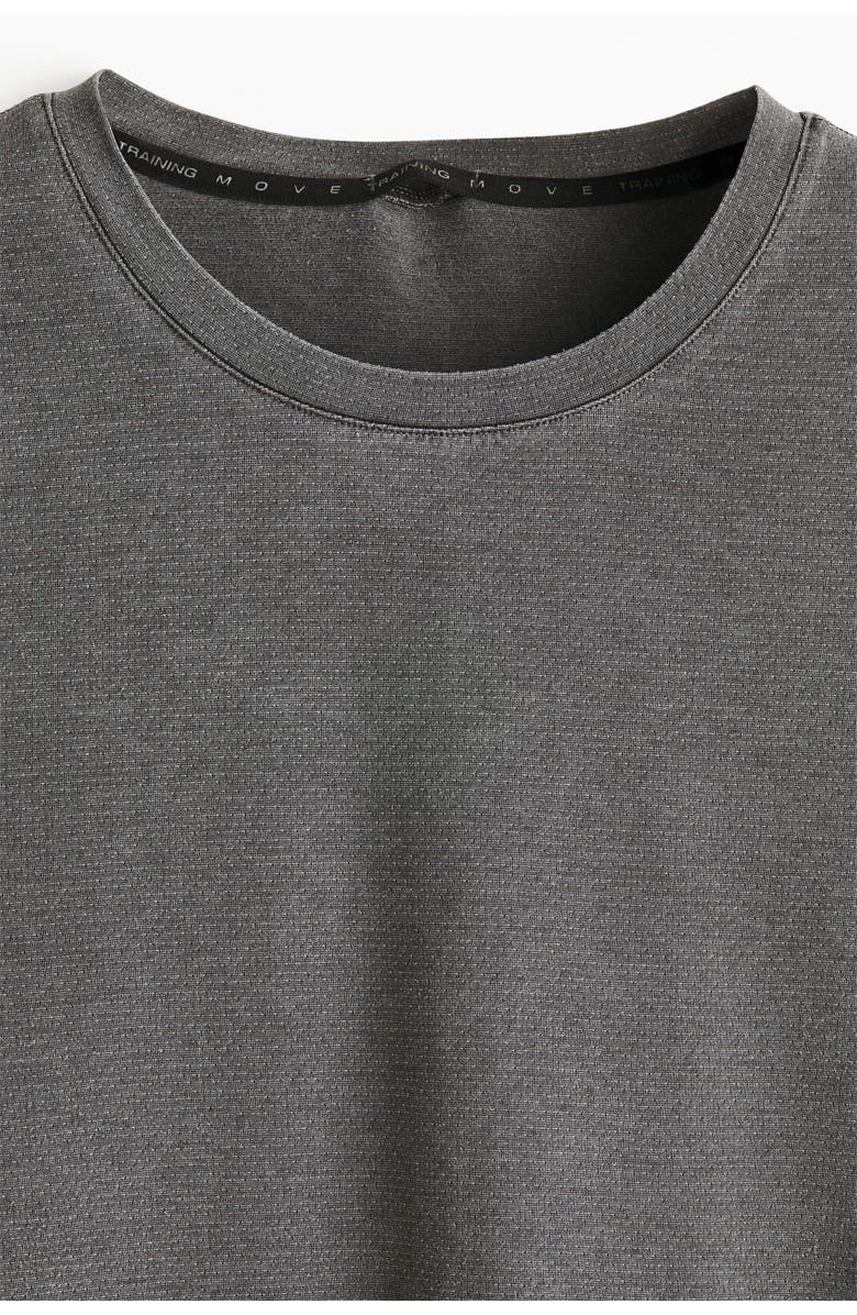 H&M Running T-shirt With Drymove, Alternate, color, Dark Gray