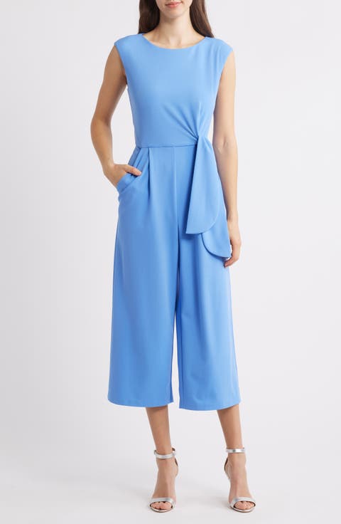 Side Knot Scuba Crepe Jumpsuit