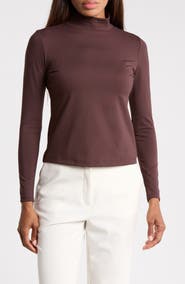 JASON WU Turtleneck Top with Back Seam Detail