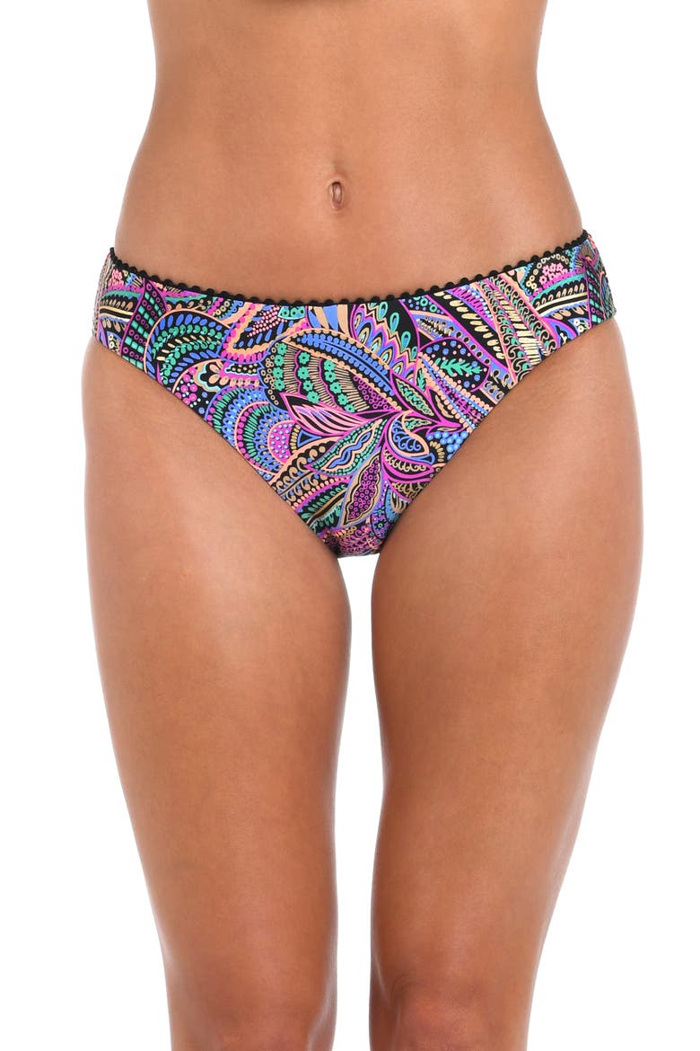 Disco Hipster Bikini Bottoms, Main, color, PURPLE MULTI