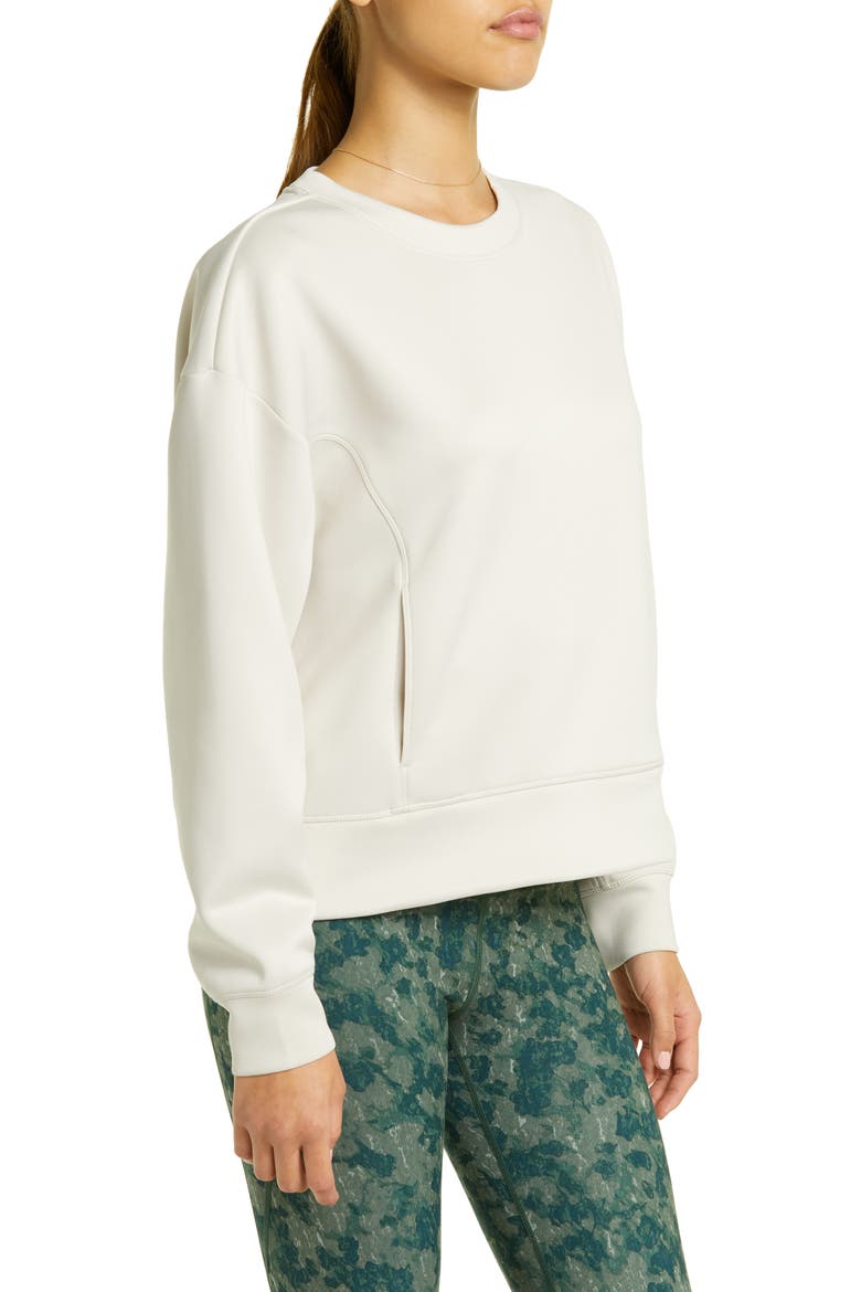 Luxe Pocket Sweatshirt, Alternate, color, GREY MOONBEAM