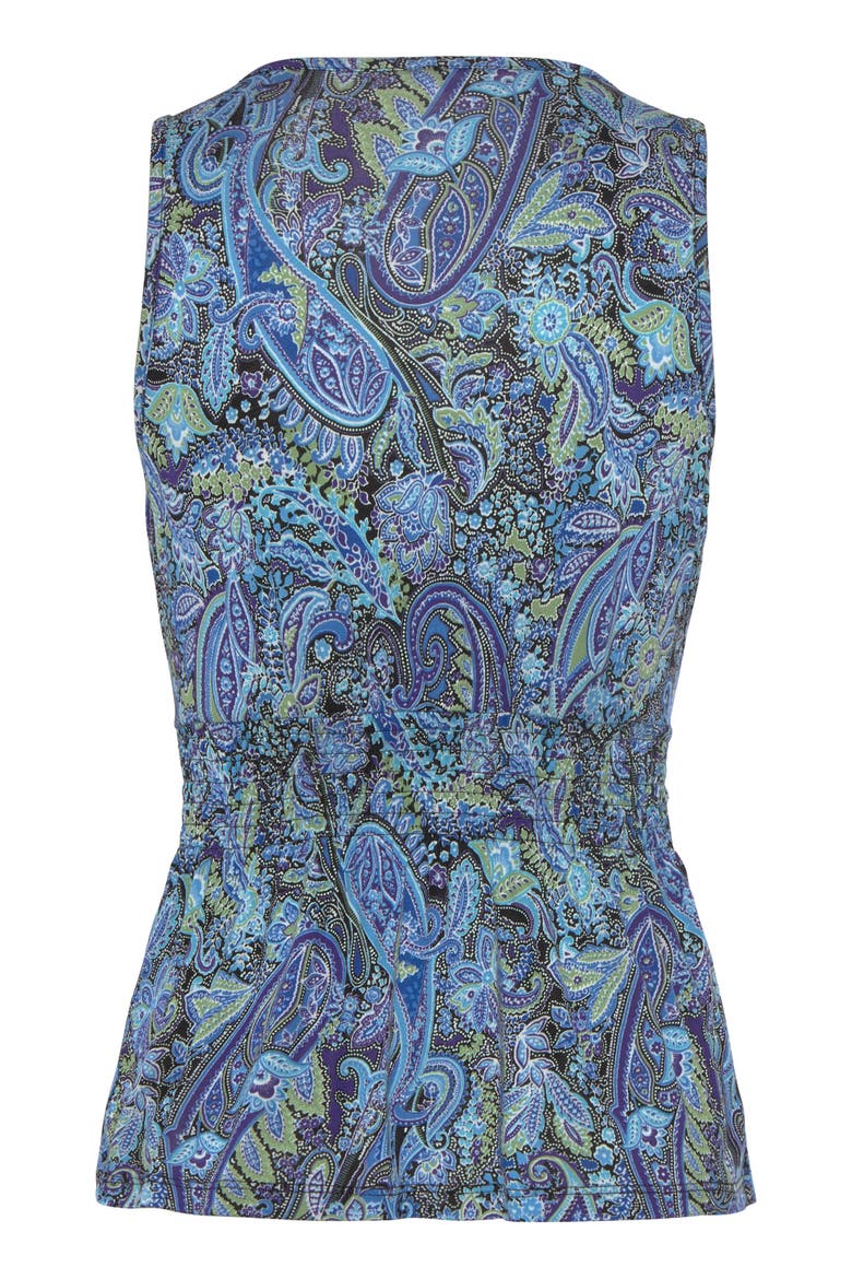 Strap Detail Top, Alternate, color, Blue Multi