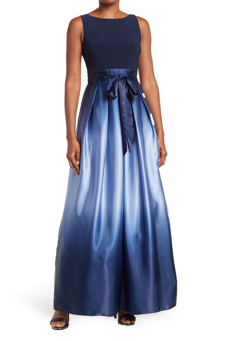 Ombrè Satin Woven Gown, Main, color, NVW