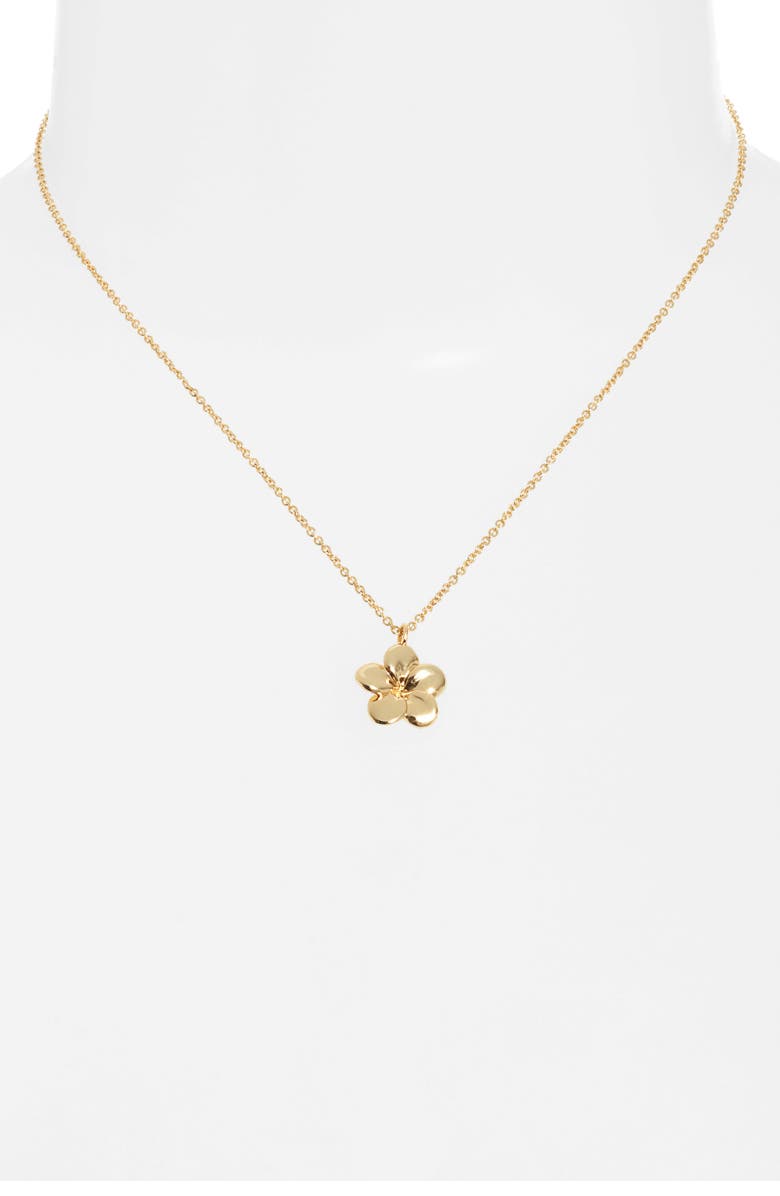 Kiara by Ki-ele Melia Plumeria Pendant Necklace, Alternate, color, 