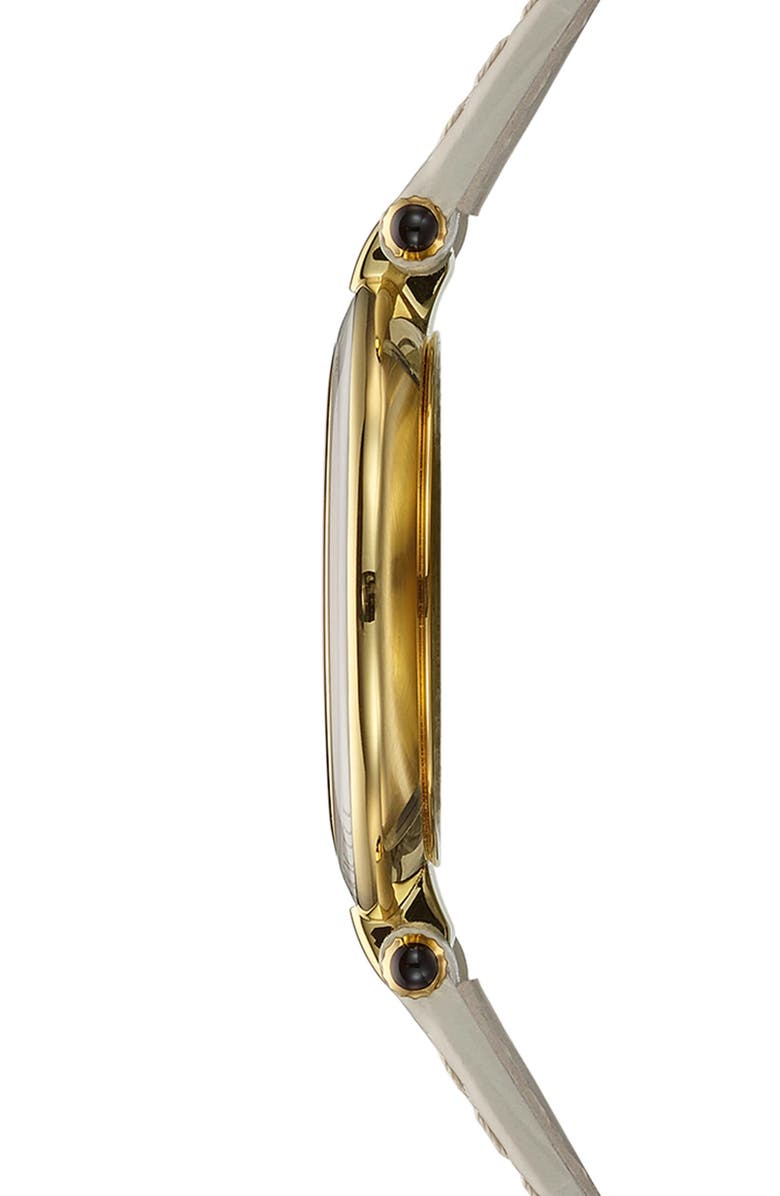 BALMAIN WATCHES Haute Elegance Leather Strap Watch, 30mm, Alternate, color, Stainless Steel With Beige