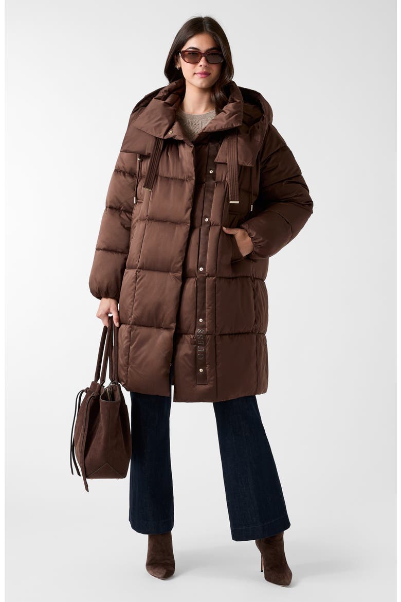 Marika Puffer Coat, Alternate, color, BROWN