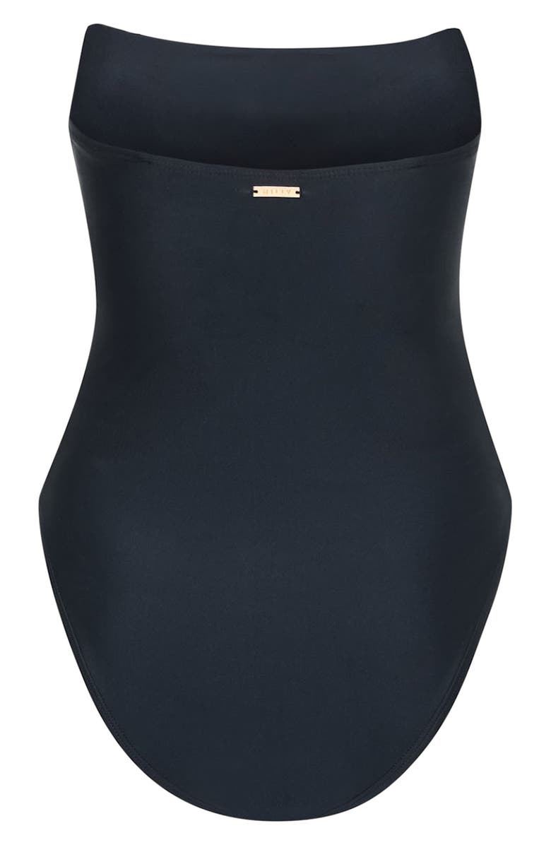 Milly Tropical Flame One-Piece Swimsuit, Alternate, color, Black/ Red/ White