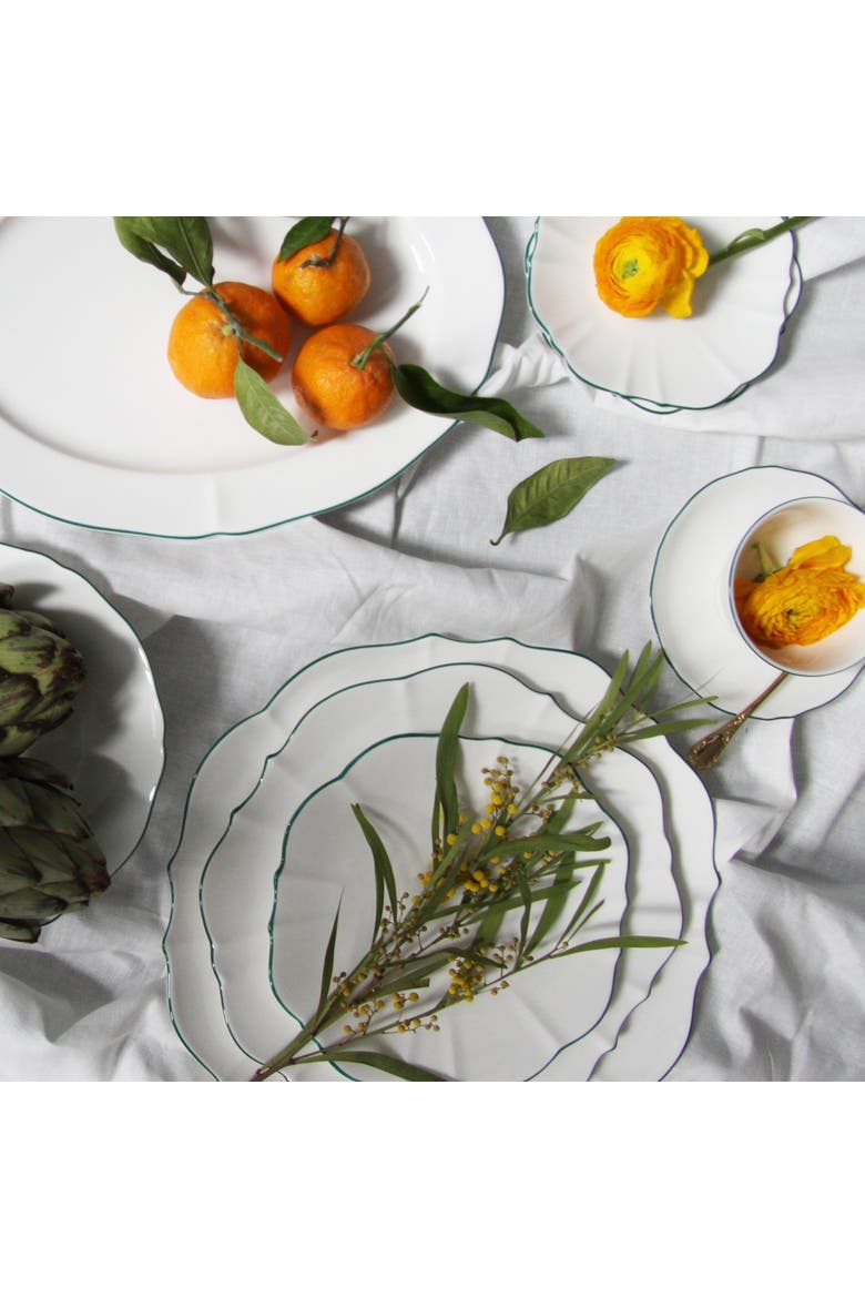 Amelie Bread & Butter Plate, Alternate, color, Forest Green