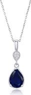 SIMONA Semiprecious Stone & White Topaz Pendant Necklace