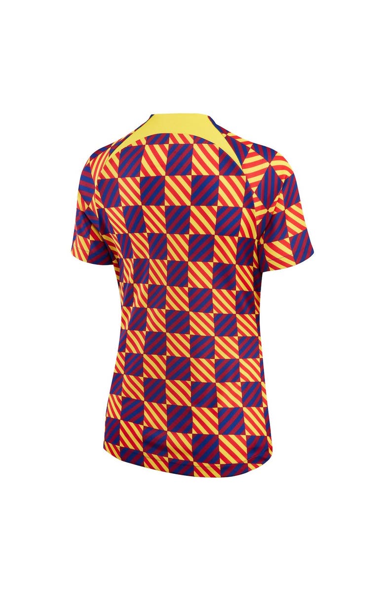 Nike Women's Nike Yellow Barcelona 2022/23 Pre-Match Raglan Performance Top, Alternate, color, 