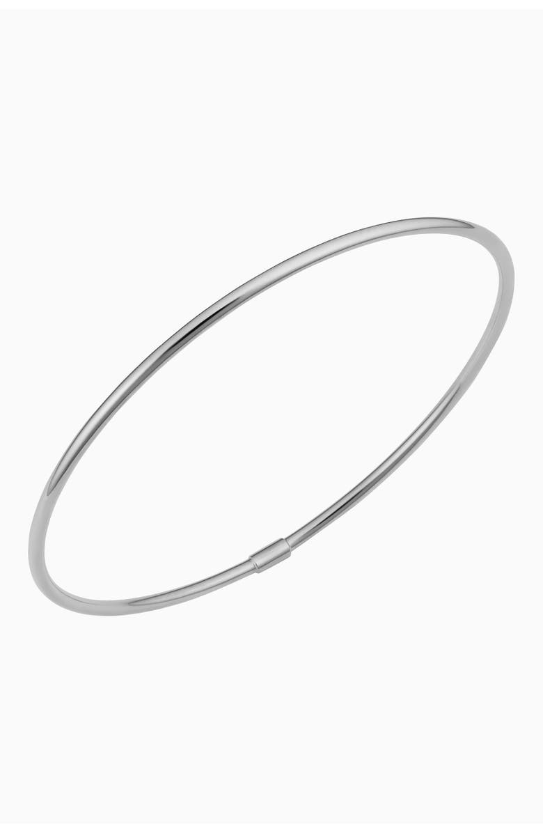 Oradina 10K Gold Everything Bangle Bracelet, Main, color, White Gold