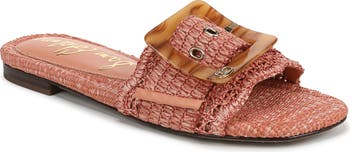 Sam Edelman Bambi Raffia Buckle Slide Sandal (Women) | Nordstrom