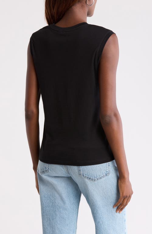 Nordstrom Pima Muscle Tank In Brown