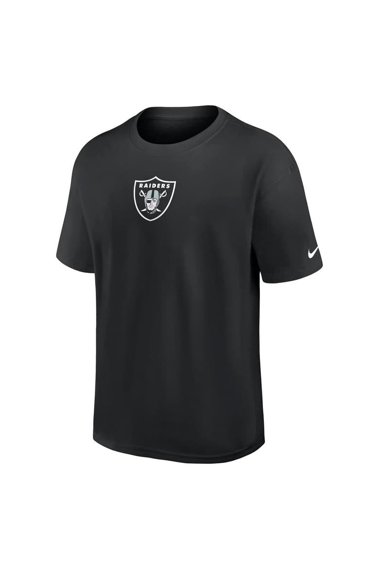 Men's Nike Black Las Vegas Raiders Dominate The Game Essential Max90 T-Shirt, Alternate, color, Black