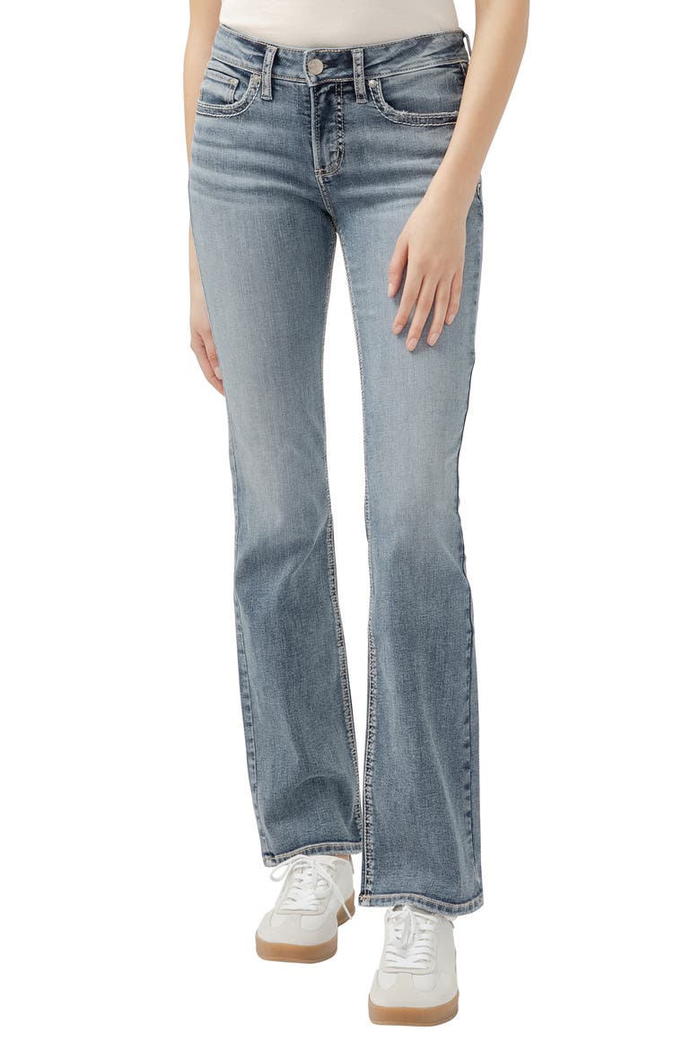 Suki Slim Bootcut Jeans, Main, color, INDIGO